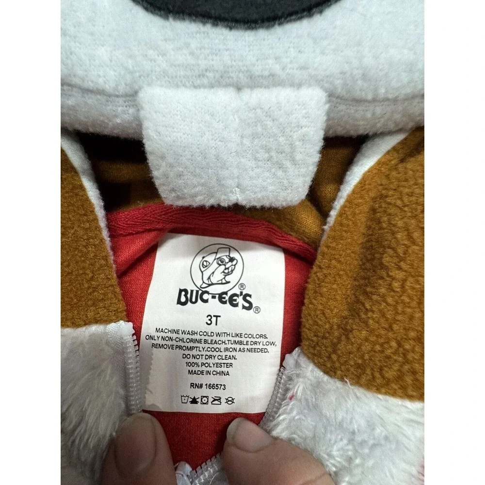 BUC-EES Bucky Beaver Santa CHRISTMAS MASCOT COSTUME‎ Body Suit 3T
